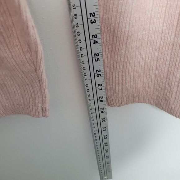 DKNY Women’s Cashmere Blend Ribbed Wide Leg Joggers Pink Size xxl NWT - Picture 6 of 10